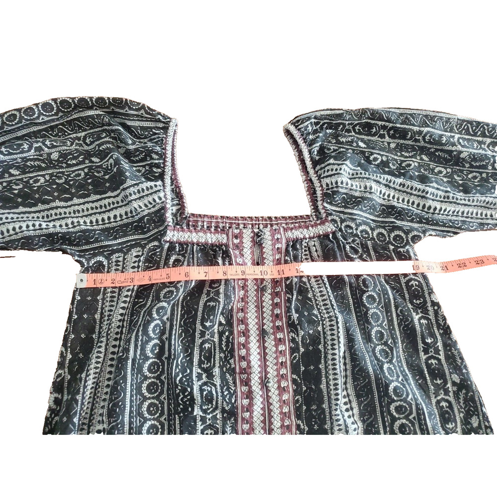 CLEOBELLA Printed Cottage-Core Lightweight-Cotton Front Button Midi Dress Small - Picture 6 of 6